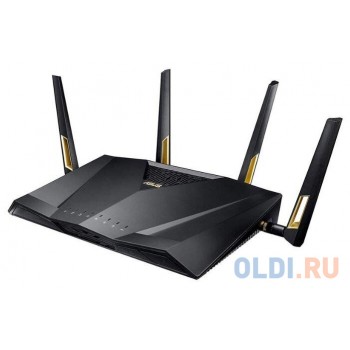 Беспроводной маршрутизатор ASUS RT-AX88U 802.11abgnacadax 5952Mbps 2.4 ГГц 5 ГГц 8xLAN USB черный 90IG04F0-MN3G00