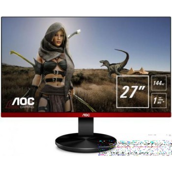 Монитор 27" AOC G2790PX Black-red 1920x1080, 1ms, 400 cd/m2, 1000:1 (DCR 50M:1), D-Sub, HDMI*2, DP, USBhub, 2Wx2, Headph.Out, HAS, Pivot, vesa