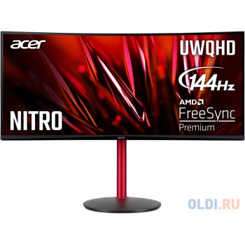 34" ACER Nitro XZ342CUPbmiiphx, VA, 21:9, 3440x1440, 144Hz, 1ms, 400nits, 178°/178°, 2HDMI+ DP + Колонки 2Wx2 , Audio Out, FreeSync Premium, HDR 400, Curved (изогнутый) (NEW)