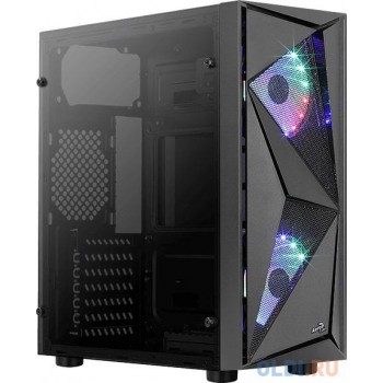 Корпус Aerocool Glider Cosmo-G-BK-v1 черный без БП ATX 4x120mm 2xUSB2.0 1xUSB3.0 audio