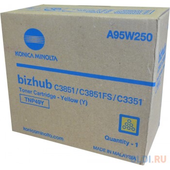 Тонер Konica-Minolta bizhub C3351/C3851 желтый TNP-49Y