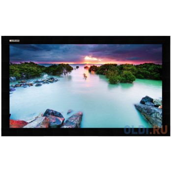 [LCH-100104] Экран Lumien Cinema Home 141x238 см (раб. область 125х221 см) (100") Matte White, алюминиевая рама обтянутая черным бархатом 16:9 (1 место)