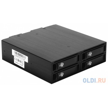 Exegate EX264647RUS Корзина для HDD Exegate HS425-01 (универсальная, на 4*2,5" SATA/SAS HDD, занимает 1*5,25" отсек)