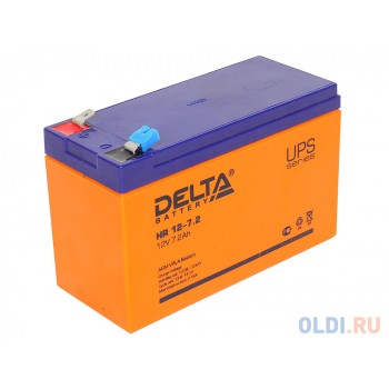 Аккумулятор Delta HR 12-7.2 12V7.2Ah