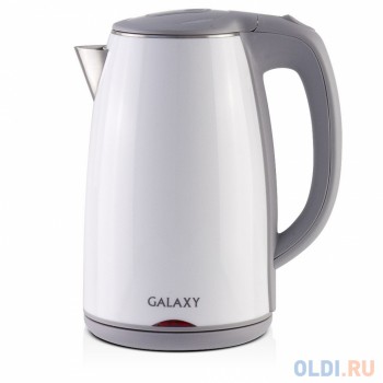 Чайник GALAXY GL0307 2000 Вт белый 1.7 л металл/пластик