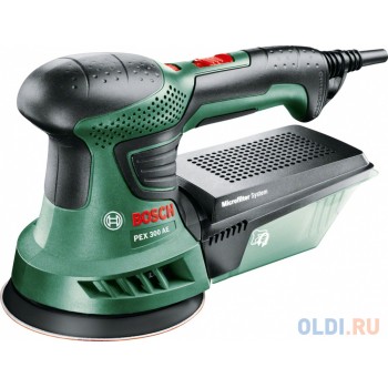 Эксцентриковая шлифмашина Bosch PEX 300 AE 270Вт 125мм