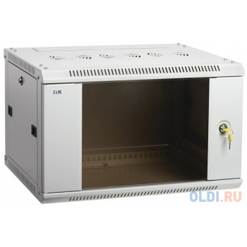 ITK Шкаф LINEA W 12U 600x450 мм дверь стекло, RAL7035