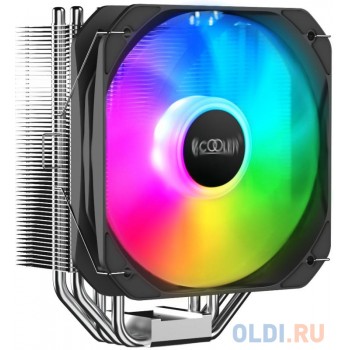 PCCooler GI-Paladin 400 ARGB Кулер S115X/1200/AM4 (24 шт/кор, TDP 200W, 130mm PWM ARGB FAN, 4 тепловые трубки 6мм, 800-1600RPM, 18-28,6dBa) {24}(111825)