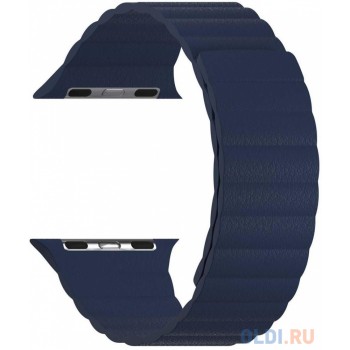 Кожаный ремешок для Apple Watch 42/44 mm LYAMBDA POLLUX DSP-24-44-DB Dark Blue