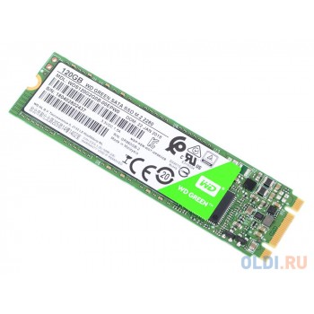 Твердотельный накопитель SSD M.2 120Gb Western Digital WD Green PC SSD WDS120G2G0B (SATA 6Gb/s, M.2)