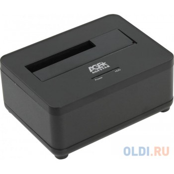 Док станция для HDD 2.5"/3.5" SATA AgeStar 3UBT7 (BLACK) USB3.0, пластик+алюминий, черная