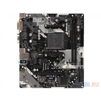 Материнская плата ASRock A320M-DVS R4.0 <AMD A320, 2xDDR4, PCI-Ex16, PCI-Ex1, D-Sub, DVI, SATAIII+RAID, GB Lan, USB3.1, mATX, Retail