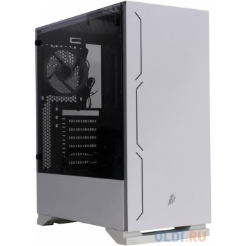 1STPLAYER B6W-1R1 Корпус BLACK.SIR B6 WHITE / ATX, tempered glass side panel / 1x 120mm LED fan inc. / B6W-1R1