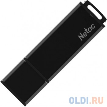 Флеш Диск Netac U351 256Gb <NT03U351N-256G-30BK>, USB3.0, с колпачком, металлическая чёрная