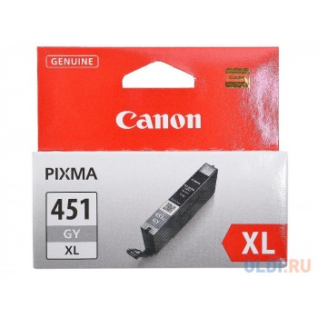 Картридж Canon CLI-451GY XL для iP7240 MG5440 MG6340 серый повышенной емкости