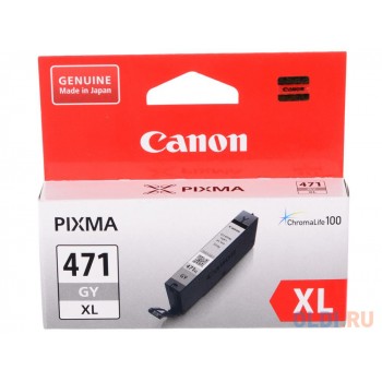 Картридж Canon CLI-471XLGY для Canon PIXMA MG5740 PIXMA MG6840 PIXMA MG7740 290 Серый 0350C001