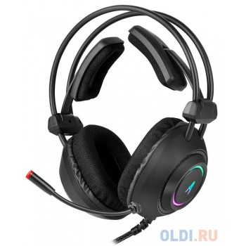 Наушники с микрофоном Оклик HS-L830G ASYLUM черный 2.1м мониторные оголовье (GH-X17)