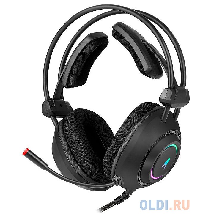 Наушники с микрофоном Оклик HS-L830G ASYLUM черный 2.1м мониторные оголовье (GH-X17)