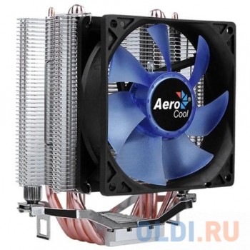 Кулер Aerocool Verkho 4 Lite , до 125W, 4х теплотрубки, PWM, 1000-2000 RPM, 2066/2011/1150/1154/1155/1156/1366/775 , AM4/AM3+/AM3/AM2+/AM2/FM2/FM1