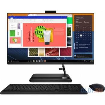 Моноблок/ Lenovo IdeaCentre AIO 3 27ALC6 27"(1920x1080)/AMD Ryzen 3 5300U(2.6Ghz)/8192Mb/256SSDGb/DVDrw/Int:AMD Radeon/BT/WiFi/war 1y/8.77kg/black/Win11Home + Keyboard, mouse USB