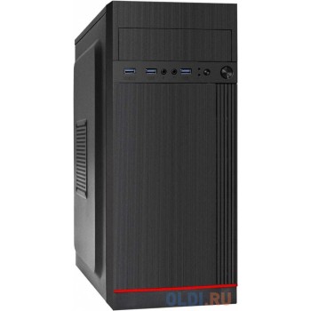 Exegate EX290179RUS Корпус Miditower ExeGate AA-442U3-AA350 (ATX, AA350 8 см, 3*USB3.0, аудио, черный)