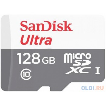 Флеш карта microSDHC 128Gb Class10 Sandisk SDSQUNR-128G-GN6MN Ultra Light w/o adapter