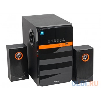 Колонки Dialog Progressive AP-240B BLACK 2.1, 50W+2*10W RMS, Bluetooth, USB+SD reader