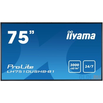 Плазменный телевизор iiYama LH7510USHB-B1 75" LED 4K Ultra HD