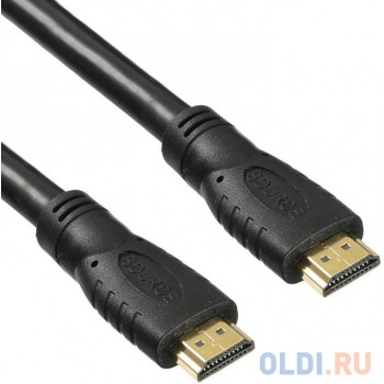 Кабель HDMI 15м Бюрократ BHP HDMI 2.0-15 круглый черный