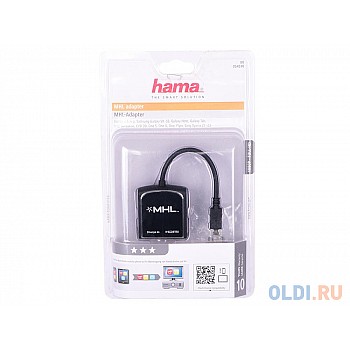 Переходник microUSB HAMA 00054510 круглый