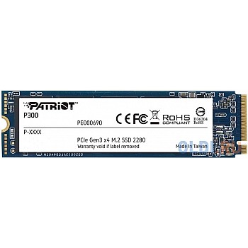 Твердотельный накопитель SSD M.2 128 Gb Patriot P300P128GM28 Read 1600Mb/s Write 600Mb/s 3D NAND TLC