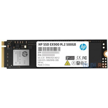 Твердотельный накопитель SSD M.2 500 Gb HP EX900 Read 2100Mb/s Write 1500Mb/s 3D NAND TLC 2YY44AA