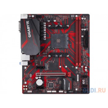 Материнская плата GIGABYTE B450M GAMING <AM4, AMD B450, 2xDDR4, PCI-Ex16, 2xPCI-Ex1, DVI, HDMI, D-Sub, SATA III+RAID, GB Lan, M.2, USB 3.1, mATX, Retail