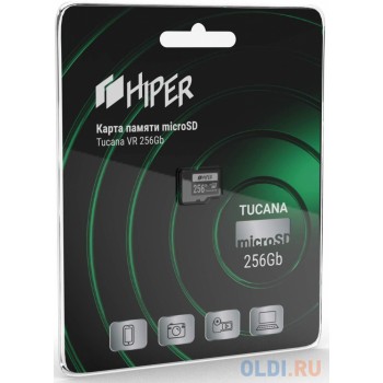 Карта памяти microSDXC 256GB UHS-1 U3 V30, Tucana VR, Hiper