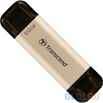 Флеш-накопитель Transcend USB Накопитель Transcend 128GB, JETFLASH USB3.2, TLC, High Speed, Type-C и Type A (420/400 МБ/с)