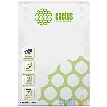 Бумага Cactus CS-OP-A480250 A4/80г/м2/250л./белый CIE146%