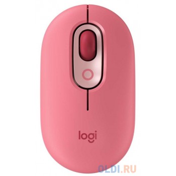 Мышь беспроводная Logitech POP Mouse with emoji розовый USB + Bluetooth