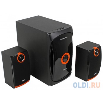 Колонки Dialog Progressive AP-200 BLACK - 2.1, 30W+2*15W RMS, USB+SD reader