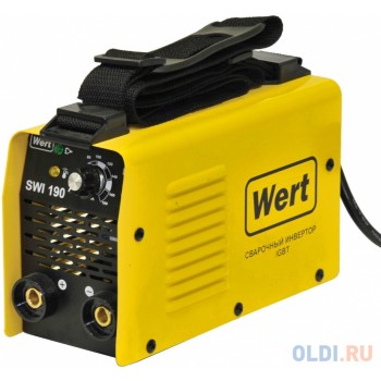 Сварочный инвертор WERT SWI 190 140-250В, 3.5кВт, 20-190А, ПВ=190А/60%, электрод 1.6-4мм, 2.4к
