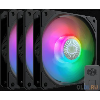 Cooler Master MASTERFAN SICKLEFLOW, 120mm, 4-Pin (PWM), ARGB, 3 pcs + ARGB Controller