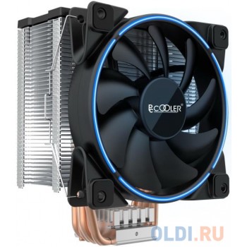 PCCooler GI-X5B V2 Кулер S775/115X/20XX/AM2/AM3/AM4 (24 шт/кор, TDP 160W, вент-р 120мм с PWM, Blue LED FAN, 5 тепловых трубок 6мм, 1000-1800RPM, 26.5dBa)