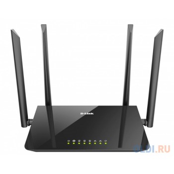 Wi-Fi роутер D-Link DIR-843/RU/B1A 802.11abgnac 1167Mbps 2.4 ГГц 5 ГГц 3xLAN черный