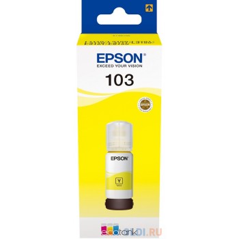 Картридж струйный Epson 103Y C13T00S44A желтый (65мл) для Epson L3100/3110/3150