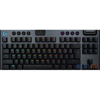 Клавиатура беспроводная Logitech G915 TKL Tenkeyless LIGHTSPEED Wireless RGB USB + Bluetooth черный 920-009536