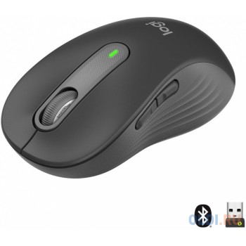 Мышь беспроводная Logitech Wireless Mouse Signature M650 L чёрный USB + Bluetooth