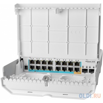 MikroTik CRS318-1Fi-15Fr-2S-OUT Коммутатор 15FR with RouterOS L5 license