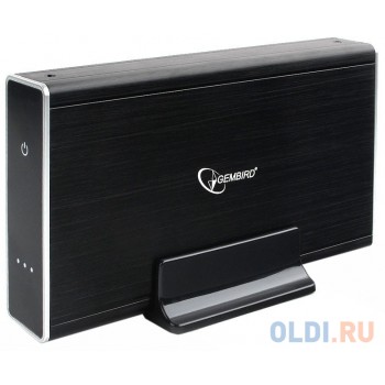 Внешний корпус 3.5" Gembird EE3-U3S-80, чёрный, USB 3.0, SATA, HDD/SSD, алюминий