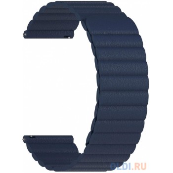 Универсальный кожаный ремешок для часов 20 mm LYAMBDA POLLUX DSP-15-20-DB Dark Blue