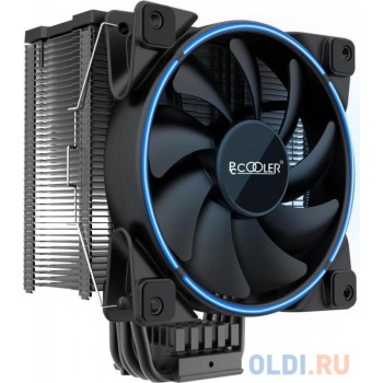 PCCooler GI-X6B V2 Кулер S775/115X/20XX/AM2/AM3/AM4 (24 шт/кор, TDP 160W, вент-р 120мм с PWM, Blue LED FAN, 5 тепловых трубок 6мм, 1000-1800RPM, 26.5dBa)