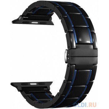 Керамический ремешок для Apple Watch 42/44 mm LYAMBDA LIBERTAS DS-APG-06-44-BD Black/Dark Blue